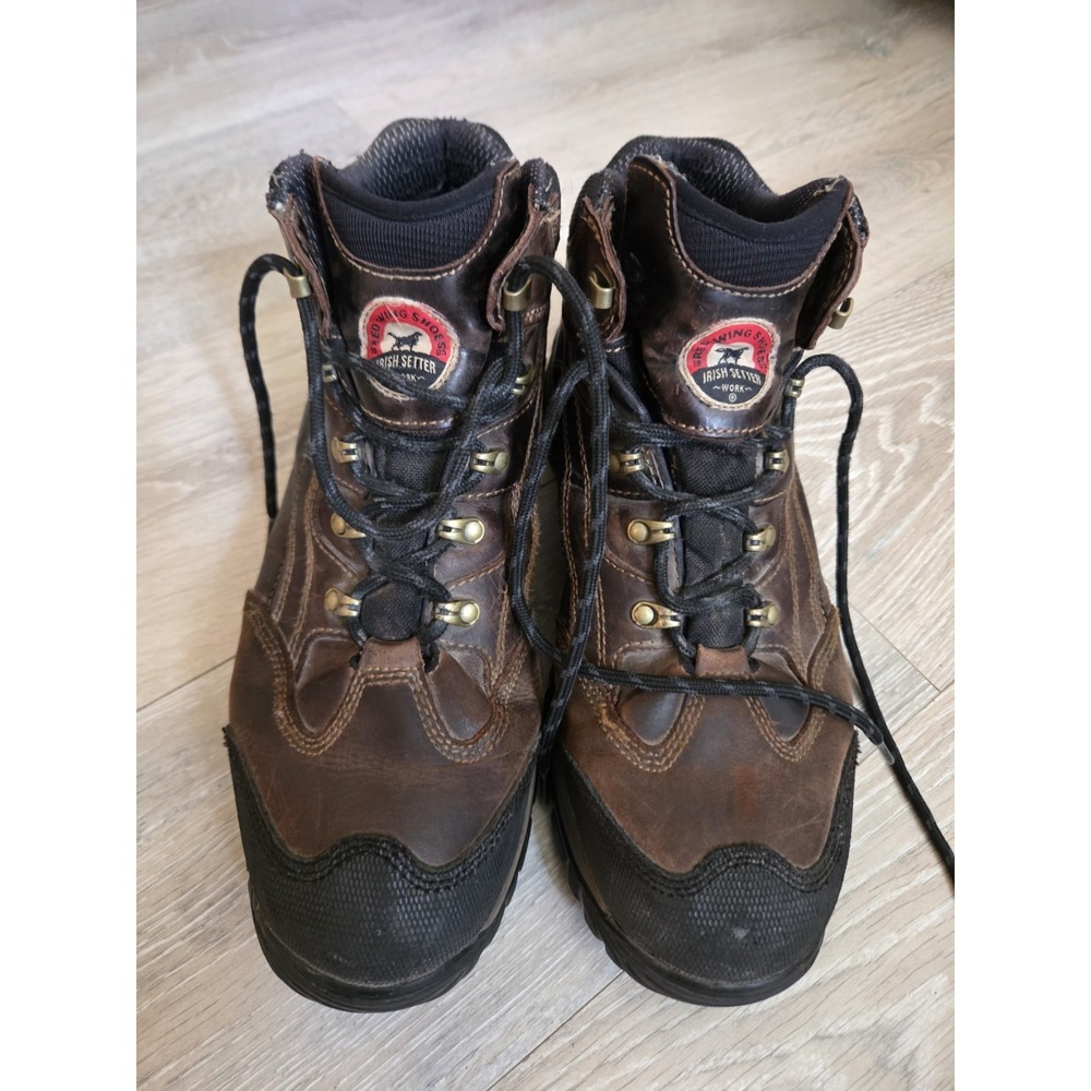 Red Wing IRISH SETTER Brown Leather Work Boots / Hiking Boots Sz 14 UltraDry
